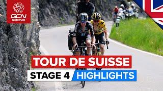 GC Battle On The Final Climb! | Tour De Suisse 2023 Highlights Men - Stage 4