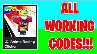 ALL WORKING CODES FOR ANIME RACING CLICKER!!!