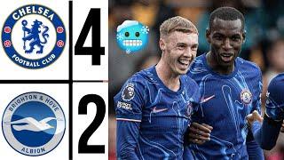 chelsea vs brighton 4:2 Highlights Premier League | Cole Palmer super hat trick goal 