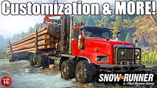 SnowRunner: NEW PHASE 3 LOGGING TRUCK! International Paystar 5600TS ALL FEATURES & CUSTOMIZATION!