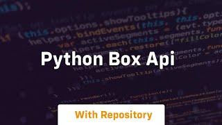 python box api