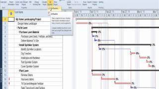 Set a Project Baseline - MS Project 2010 Tutorial