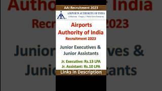 AAI Recruitment 2023 | Airports Authority of India Jobs 2023 | New Job Vacancy 2023 | Govt Jobs