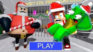 JJ and Mikey SANTA Barry's Prison ESCAPE - Roblox Animation