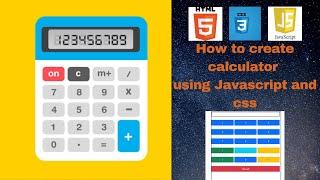 How to Create Simple Calculator Using Html  Css and Javascript||Mini Project||For Beginners.