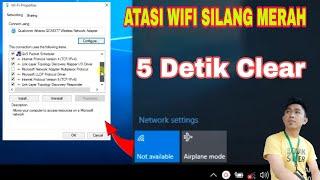 CARA MENGATASI WIFI SILANG MERAH DI LAPTOP WINDOWS 10