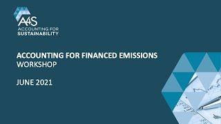 Webinar: Accounting for financed emissions