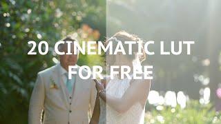 20 FREE Cinematic Luts | Color Grading |