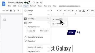 How to: Insert a Drawing in Google Docs