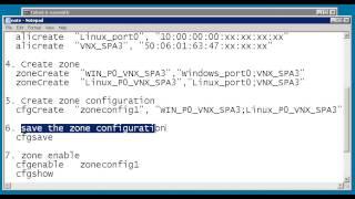 SAN zone create using the CLI command on the Brocade Switch