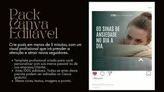 Pack Psicologia – Com 29 Posts editáveis no Canva