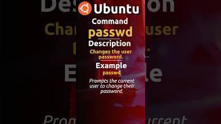 How to change user password in #ubuntuserver #ubuntu