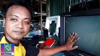 Sharp crt tv, blue diamond service menu, vertical adjust(Tagalog tutorial)