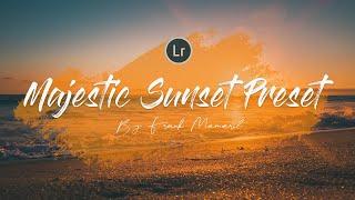 Majestic Sunset Lightroom Preset Tutorial | FREE DNG DOWNLOAD