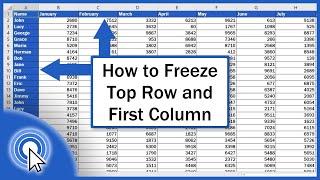How to Freeze Top Row and First Column in Excel (Quick and Easy)