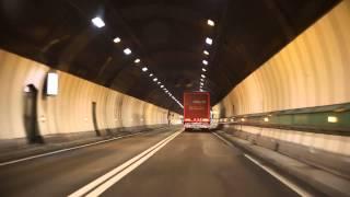 Mont Blanc tunnel from (I) to (F)