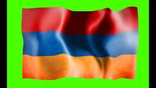 Armenia Flag Green Screen Animation - Free Royalty Footage