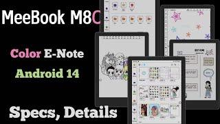 MeeBook M8C - Android 14 Color E-ink Note-taking tablet (Specs)