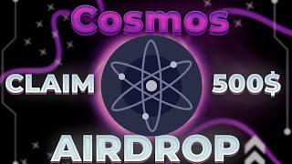 Free Cosmos Best Crypto AirDrop | Claim 500$ | No Deposit | Guide | 2024