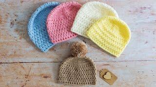 Comment crocheter un chapeau de bébé (un tutoriel rapide et facile)