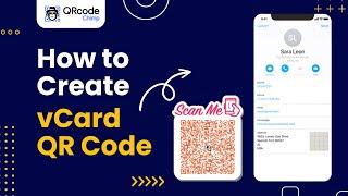 vCard QR Code - Create your digital vCard in 2 minutes with a customized QR Code! #vcard