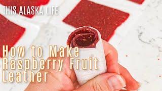 How to make RASPBERRY FRUIT LEATHER in a dehydrator | This Alaska Life