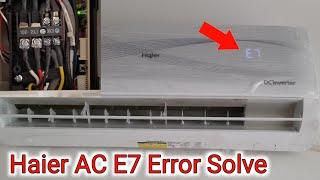 Haier Dc Inverter Split Air Conditioner E7 Error Solve in Urdu/Hindi