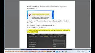 Fix VMware Workstation Unrecoverable Error (vcpu-0) on Windows 11/10