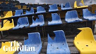 Ukraine display destroyed stand in Germany to remind Euro 2024 of war