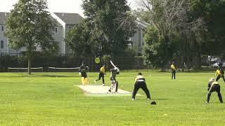 Bruce Blackwood bowling the 1st over to Mark Azharuddin 8.19.23