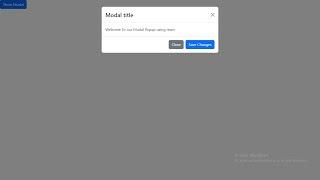 Make Modal Popup in React JS using react-bootstrap