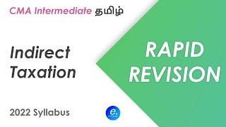 Indirect Taxation Rapid Revision | CMA Intermediate June 2024 Tamil | Eminence Professionals