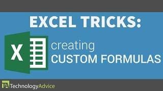 Excel Tricks - Create Custom Formulas in Excel