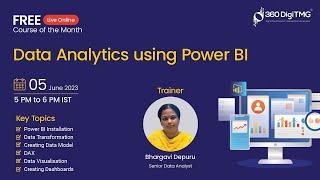 Data Analytics Using Power BI | Day 1 | 360DigiTMG