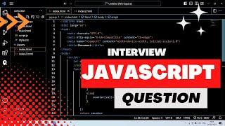 JavaScript Array Important Question. JavaScript Interview Question.