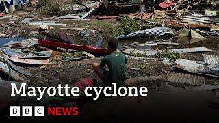 Cyclone Chido hits Mayotte with hundreds feared dead | BBC News