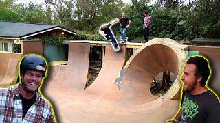 Skating Trey Jones's and Big Boy's Backyard Ramps