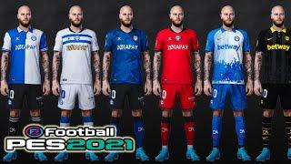 PES 2021 new leaked kits deportivo alaves 2022 smoke patch 21.4.4