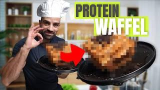 PROTEIN WAFFELN OHNE Eiweiss Pulver (4 Zutaten)  | Fitness Goeerki