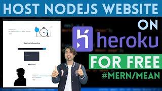 Host Websites For Free on HEROKU | Deploy Node Express App on Heroku in Hindi in 2020