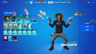 New Leaked Fortnite Mr Beast Skin, Emote and Other Cosmetics Showcase