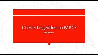 How to convert video format from .MOV to .MP4 using iMovie