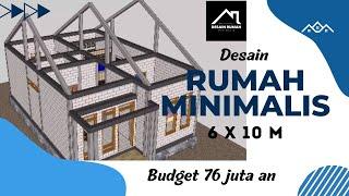 Desain Rumah Minimalis 6x10 M | Gambar dan Denah Rumah Minimalis