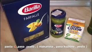 Makarona me pesto dhe pana | Farfalle with pesto | Easy pasta