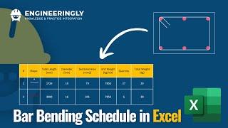 Bar Bending Schedule using Excel | Step-by-Step Tutorial