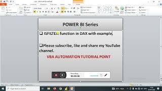 ISFILTER in Power bi DAX | DAX tutorial