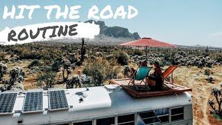 FULL TIME NOMAD // MOVING DAY ROUTINE // Bus Life | Skoolie Travel Vlog