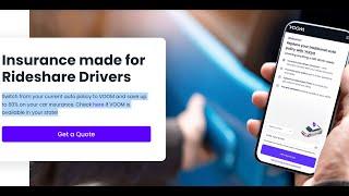 Rideshare Drivers, let me introduce you to VOOM Insurance and explain how it works. Save up to 60%
