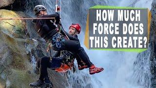 Canyoning Guided Rappel - How much force does it create?