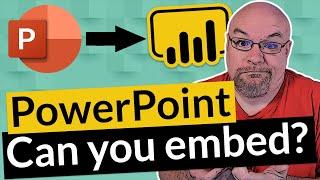 Can you embed PowerPoint into a Power BI App? Let's try!